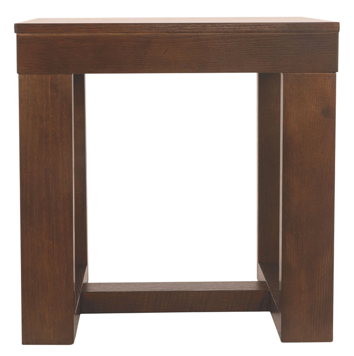 Watson - Dark Brown - Square End Table - Simple Home Plus