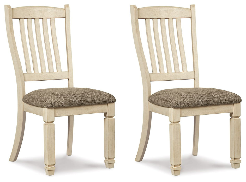 Bolanburg - Brown / Beige - Dining Uph Side Chair (Set of 2) - Rake Back - Simple Home Plus