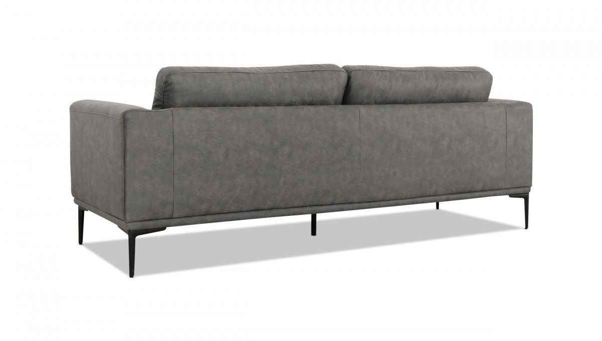 Sofa With Black Legs - Dark Gray