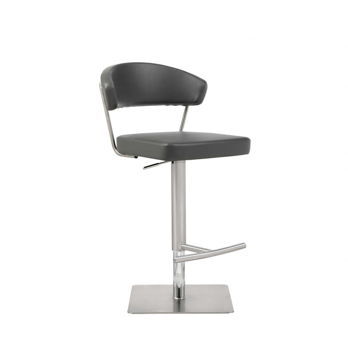 Stainless Steel Bar Chair - Black / Silver