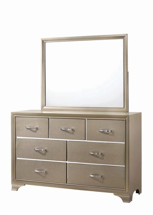 Beaumont - 7-Drawer Rectangular Dresser - Champagne - Simple Home Plus