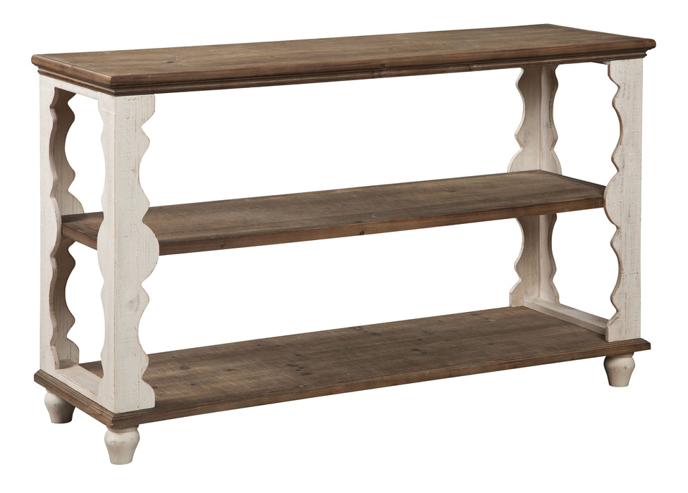 Alwyndale - Antique White / Brown - Console Sofa Table - Simple Home Plus