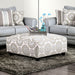 Misty - Ottoman - Ivory / Pattern - Simple Home Plus