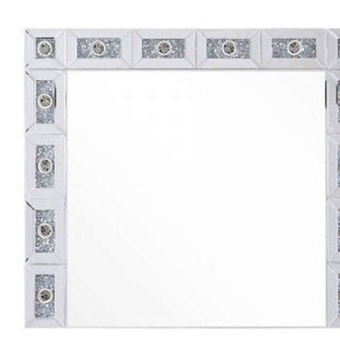 28" Accent Mirror Lighted - Silver