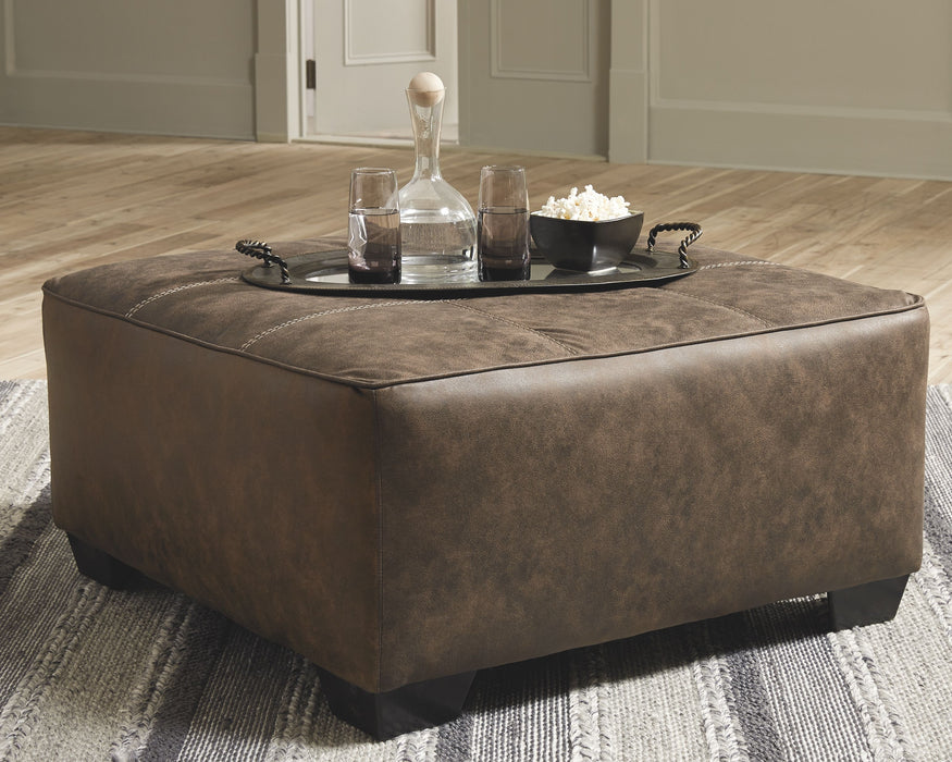 Abalone - Chocolate - Oversized Accent Ottoman - Simple Home Plus