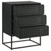 Alcoa - 3-Drawer Accent Cabinet - Black - Simple Home Plus