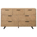 Taylor - 7-Drawer Rectangular Dresser - Light Honey Brown - Simple Home Plus