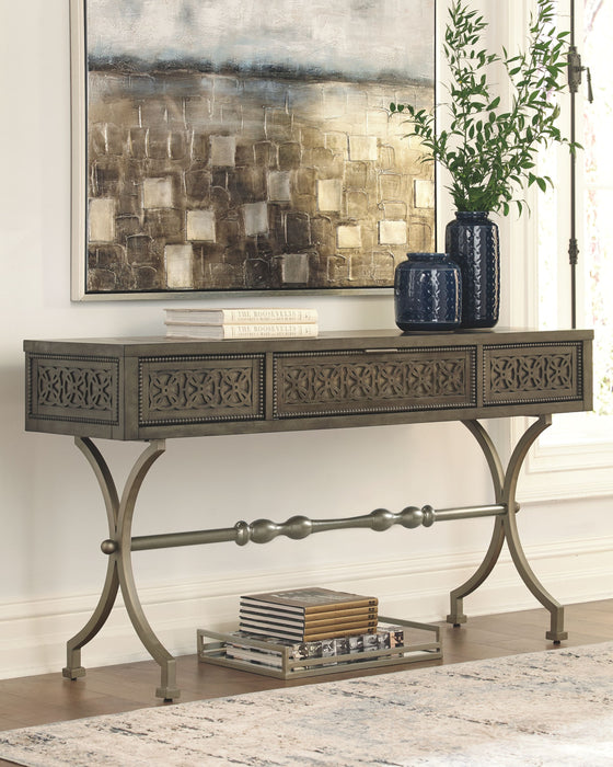 Quinnland - Antique Black - Console Sofa Table - Simple Home Plus