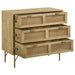 Zamora - 3-Drawer Accent Cabinet - Natural And Antique Brass - Simple Home Plus