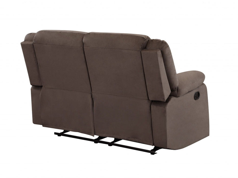 Three Piece Microsuede Six Person Indoor Seating Set - Brown