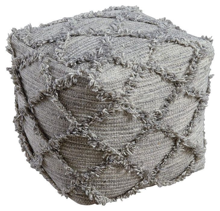 Adelphie - Gray - Pouf - Simple Home Plus