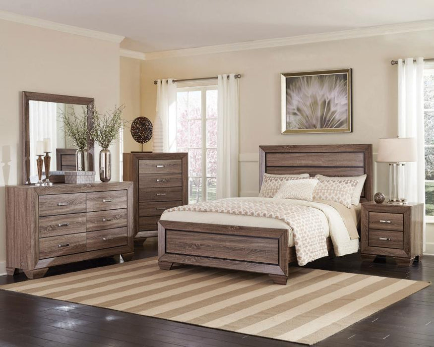 Kauffman - High Headboard Panel Bed - Simple Home Plus