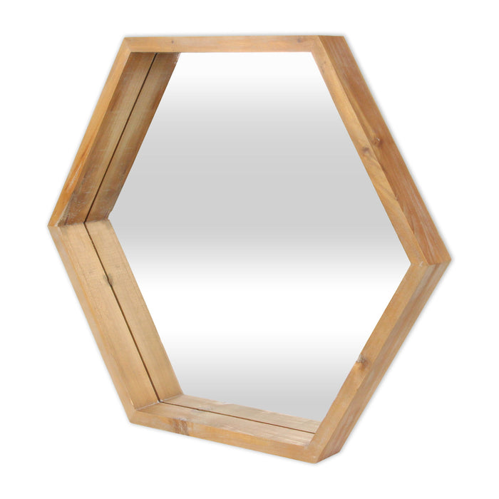 21" Unframed Accent Mirror - Brown