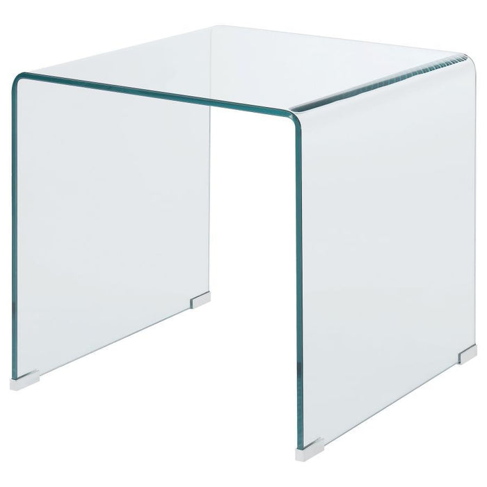 Ripley - Square End Table - Clear - Simple Home Plus