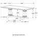 Parkins - Double Pedestals Dining Table - Rustic Espresso - Simple Home Plus