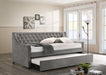 Chatsboro - Twin Upholstered Daybed With Trundle - Gray - Simple Home Plus