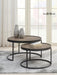 Rodrigo - 2 Piece Round Nesting Tables - Weathered Elm - Simple Home Plus