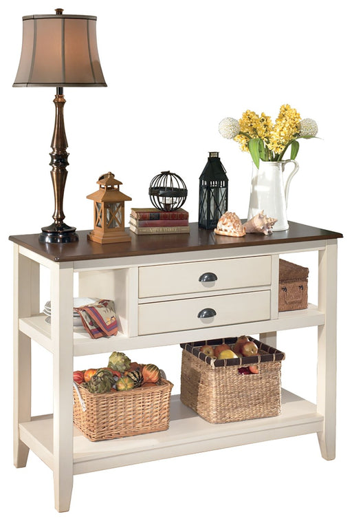 Whitesburg - Brown / Cottage White - Dining Room Server - Simple Home Plus