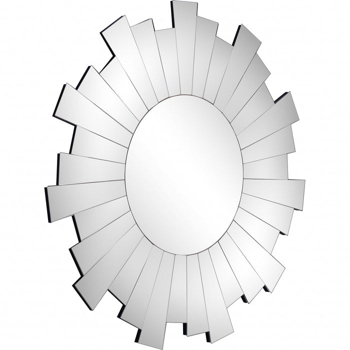 30" Sunburst Framed Accent Mirror - Clear