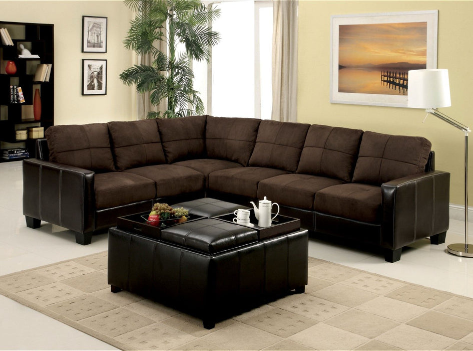 Lavena - Sectional - Chocolate / Espresso