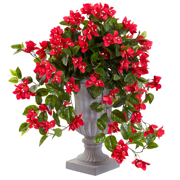 28" Bougainvillea with Urn UV Resistant (Indoor/Outdoor)