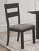 Jakob - Upholstered Side Chairs With Ladder Back (Set of 2) - Gray And Black - Simple Home Plus