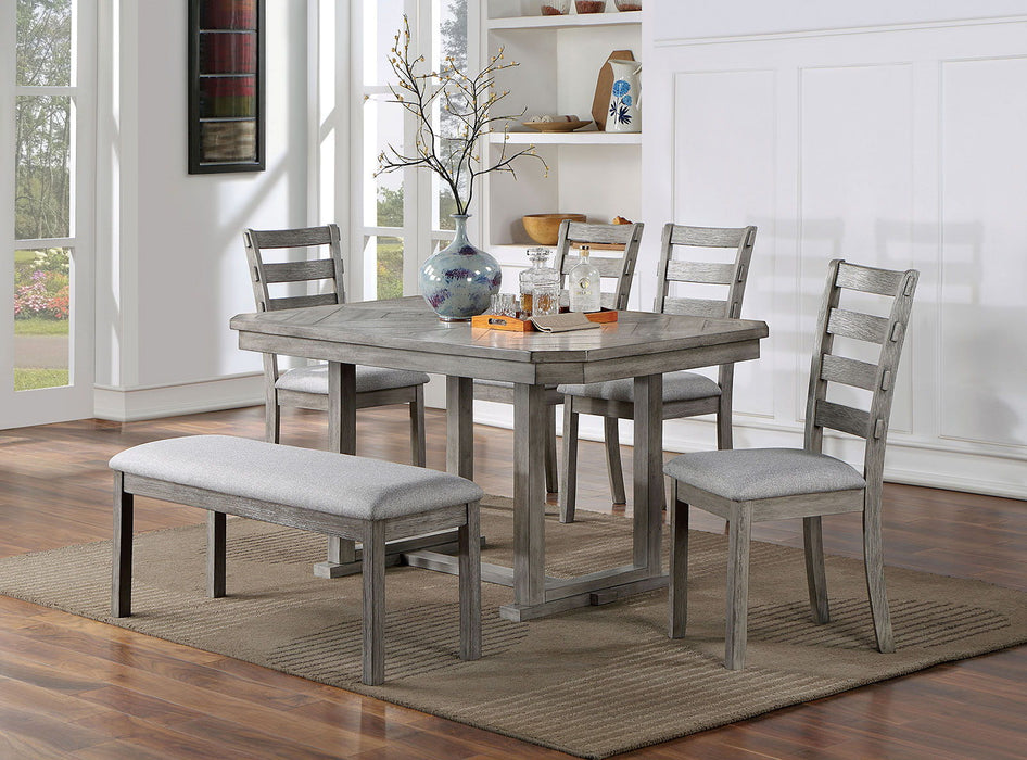 Laquila - Dining Table - Gray - Simple Home Plus