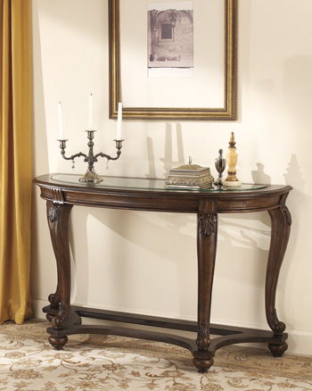 Norcastle - Dark Brown - Sofa Table - Simple Home Plus