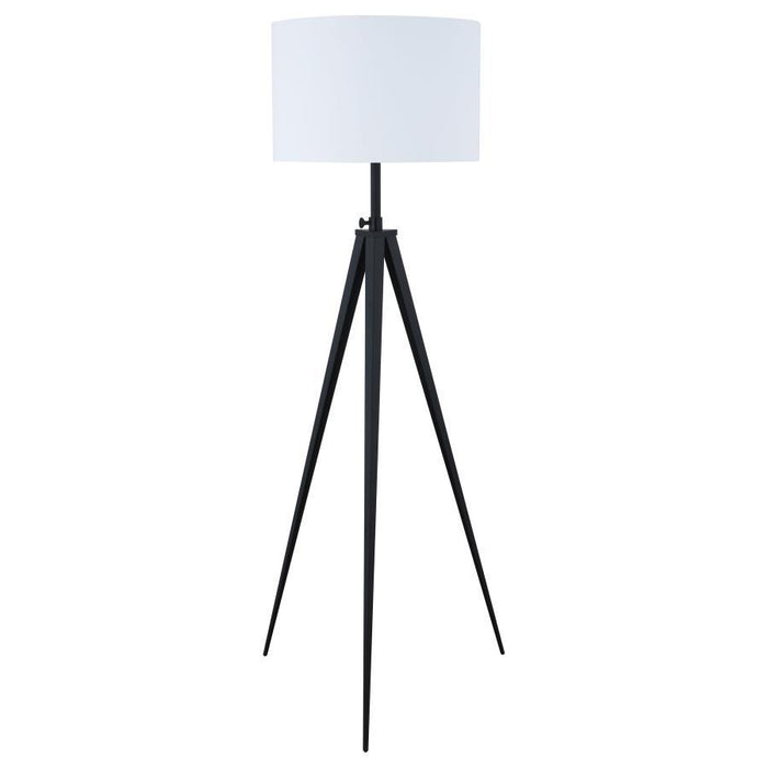 Harrington - Tripod Legs Floor Lamp - White And Black - Simple Home Plus