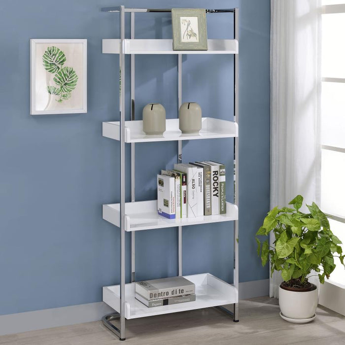 Ember - 4-Shelf Bookcase - Simple Home Plus