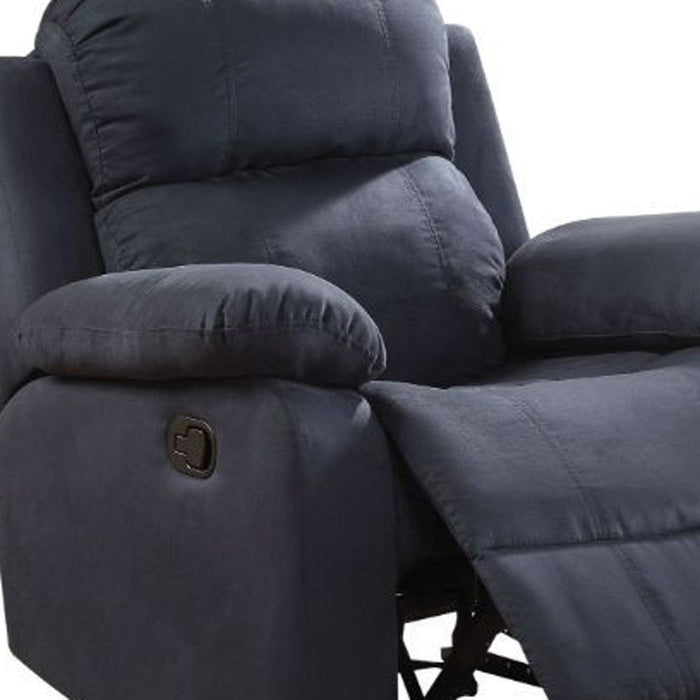 Microfiber Recliner - Blue