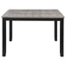 Elodie - 5 Piece Counter Height Dining Table Set With Extension Leaf - Gray And Black - Simple Home Plus