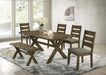 Alston - Rustic Trestle Dining Room Set - Simple Home Plus