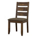 Alston - Ladder Back Dining Side Chairs (Set of 2) - Knotty Nutmeg And Gray - Simple Home Plus