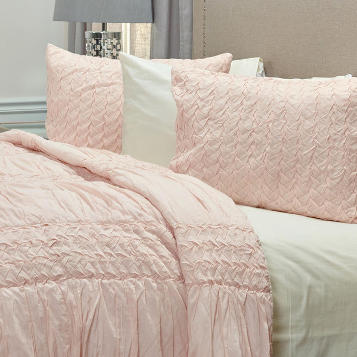 Queen Cotton 300 Thread Count Machine Washable Down Alternative Comforter - Pink