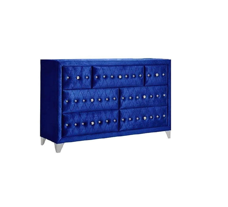 Seven Drawer Triple Dresser - Blue