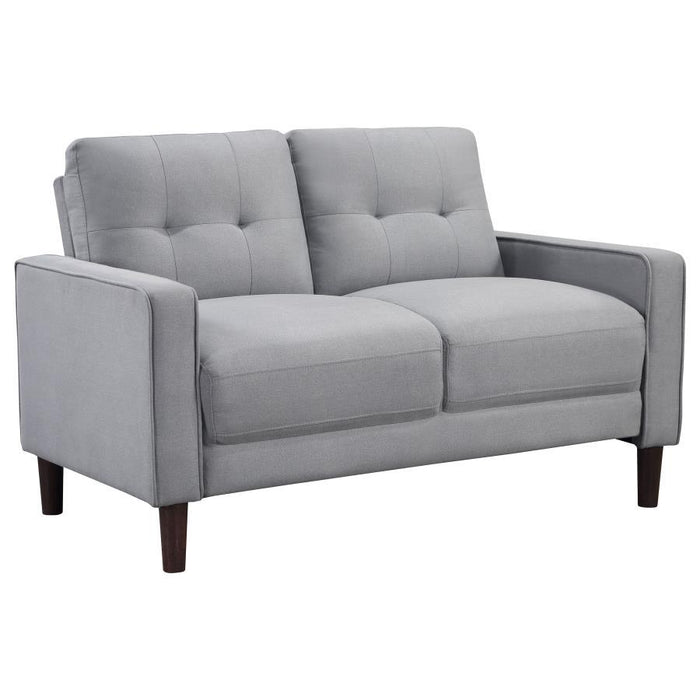 Bowen - Upholstered Track Arms Tufted Loveseat - Simple Home Plus