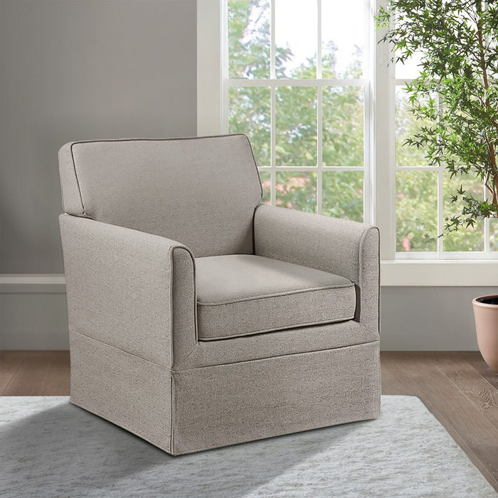 Paula - Slipcover Accent Armchair - Light Grey