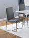 Mackinnon - Upholstered Side Chairs (Set of 2) - Gray And Chrome - Simple Home Plus