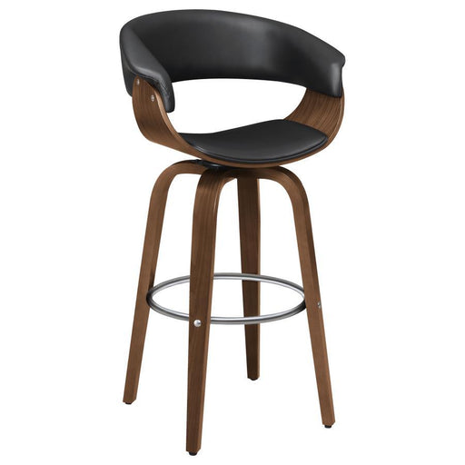 Zion - Upholstered Swivel Bar Stool - Simple Home Plus