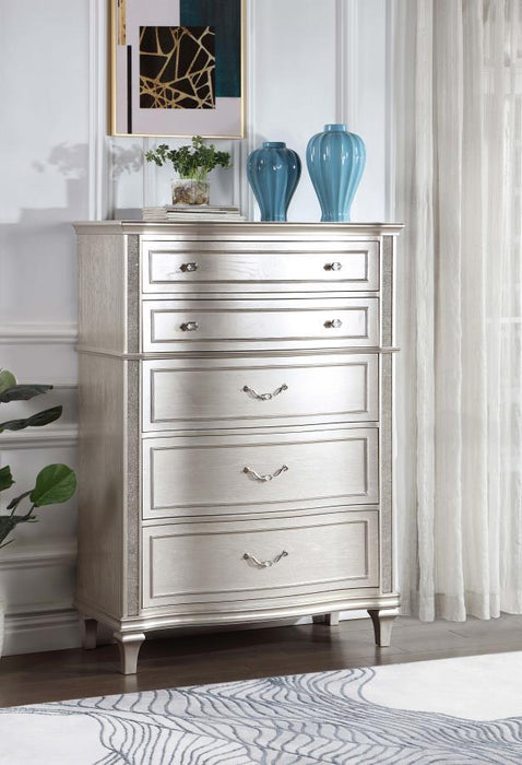 Evangeline - 6-Drawer Chest - Silver Oak - Simple Home Plus