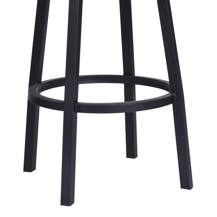 39.5" Swivel Counter Height Bar Chair - Black