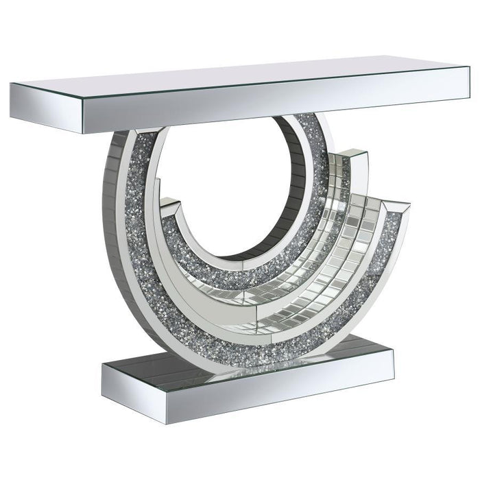 Imogen - Multi-Dimensional Console Table - Silver - Simple Home Plus