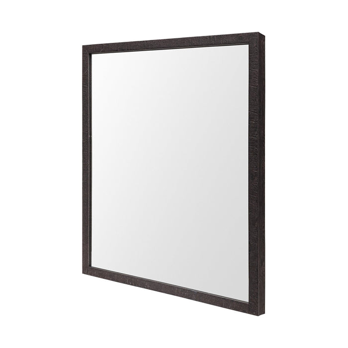 Accent Mirror Rectangle With Lakeside Design - Espresso