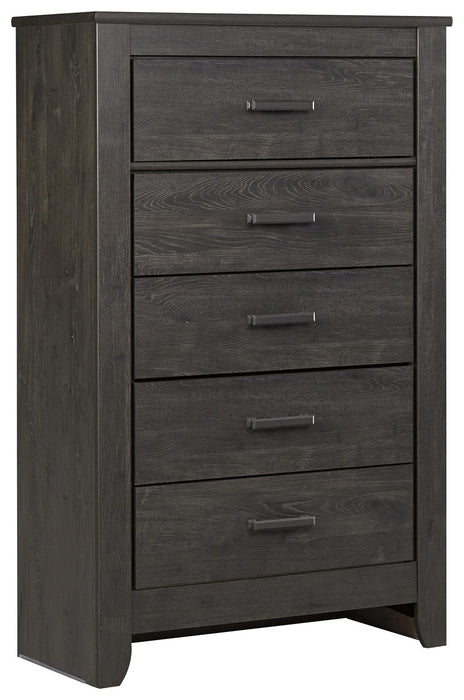 Brinxton - Charcoal - Five Drawer Chest - Simple Home Plus