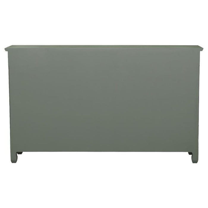 Madeline - 3-Door Accent Cabinet - Antique Green - Simple Home Plus