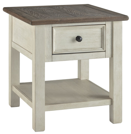 Bolanburg - White / Brown / Beige - Rectangular End Table - Simple Home Plus