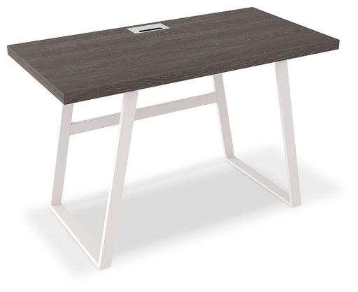 Dorrinson - White / Black / Gray - Home Office Desk - Simple Home Plus