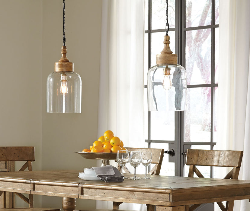 Faiz - Transparent - Glass Pendant Light - Simple Home Plus