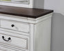 Hillcrest - 9-Drawer Dresser - Dark Rum And White - Simple Home Plus